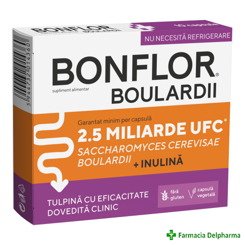 Bonflor boulardii x 10 caps.