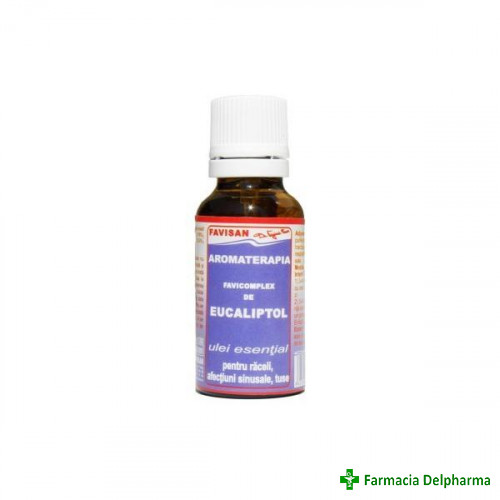 Ulei esential de eucalipt Favicomplex Aromaterapie x 20 ml, Favisan