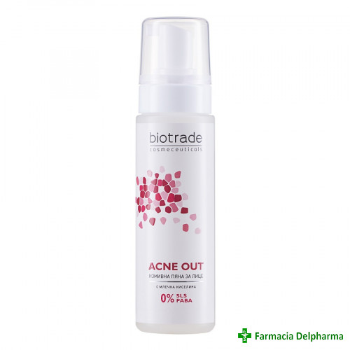 Spuma de curatare pentru ten acneic Acne Out x 150 ml, Biotrade