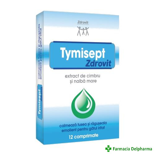 Tymisept x 12 compr., Zdrovit