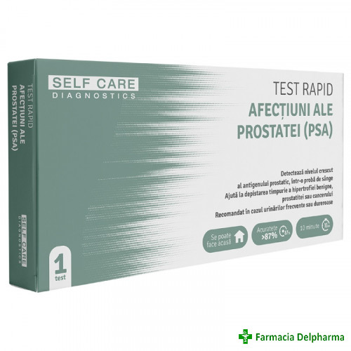 Test rapid afectiuni ale prostatei (PSA) x 1 buc., Self Care