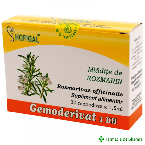 Gemoderivate Mladite de Rozmarin x 30 doze, Hofigal