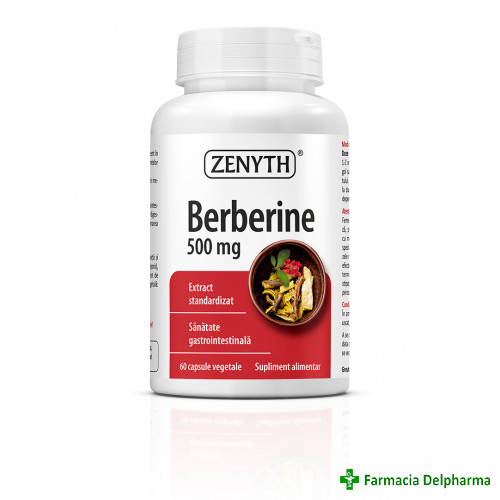 Berberine 500 mg x 60 caps., Zenyth