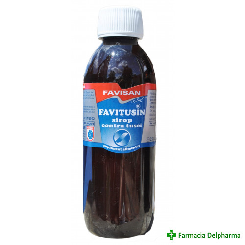 Favitusin sirop contra tusei x 250 ml, Favisan