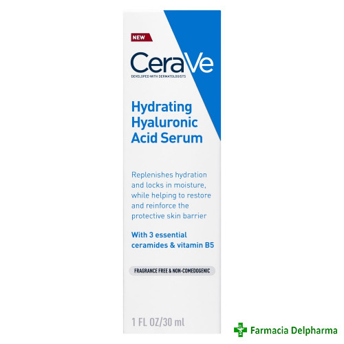 Serum hidratant cu acid hialuronic x 30 ml, CeraVe