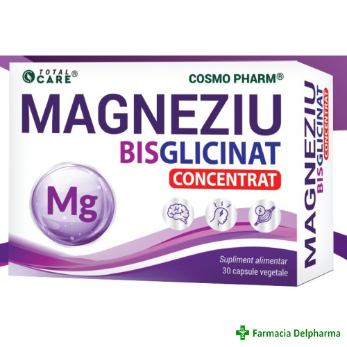 Magneziu Bisglicinat x 30 caps., Cosmopharm