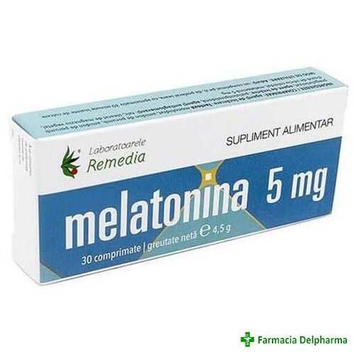 Melatonina 5 mg x 30 compr., Remedia