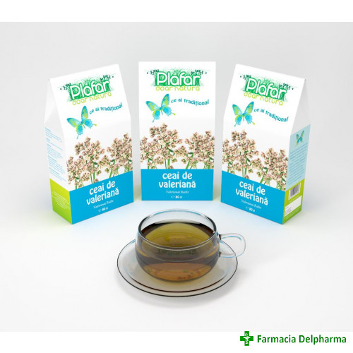 Ceai Valeriana x 80 g, Plafar