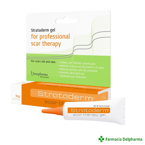 Strataderm gel pentru tratamentul cicatricilor anormale x 5 g, Stratpharma
