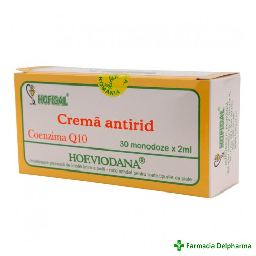 Crema antirid Hof. Viodana 30 monodoze x 2 ml, Hofigal