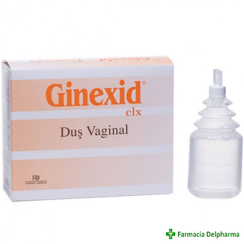 Ginexid dus vaginal 3 buc x 100 ml, Farma-Derma