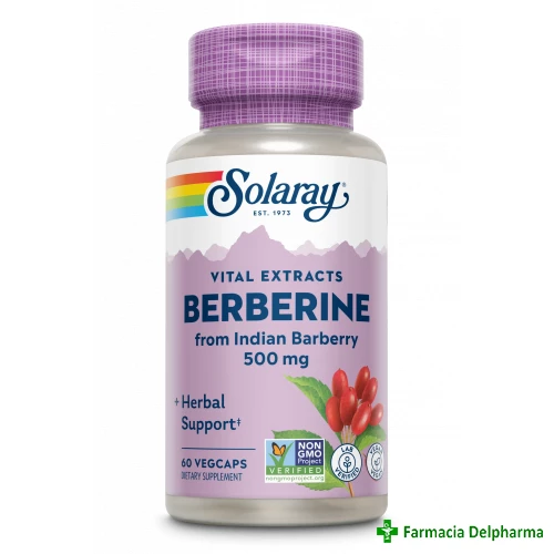 Berberine 500 mg Solaray x 60 caps., Secom