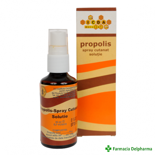 Propolis spray cutanat 10% x 50 ml, Institutul Apicol