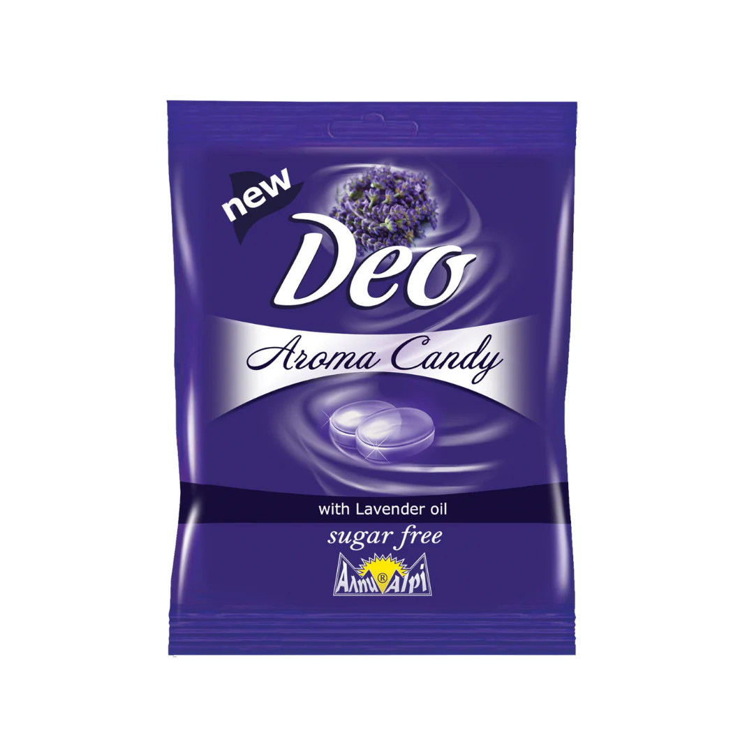 Bomboane aromate cu Ulei de Lavanda Deo Aroma Candy x 60 g, Alpi