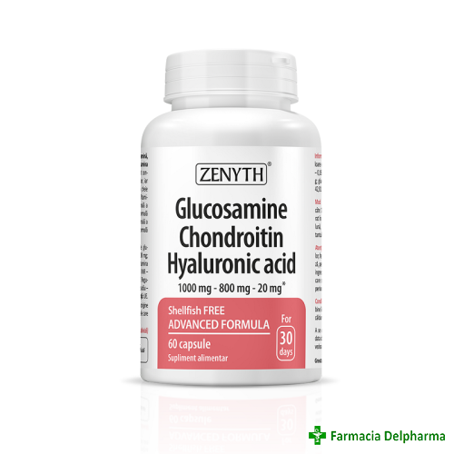 Glucosamine Chondroitin Hyaluronic Acid x 60 caps., Zenyth