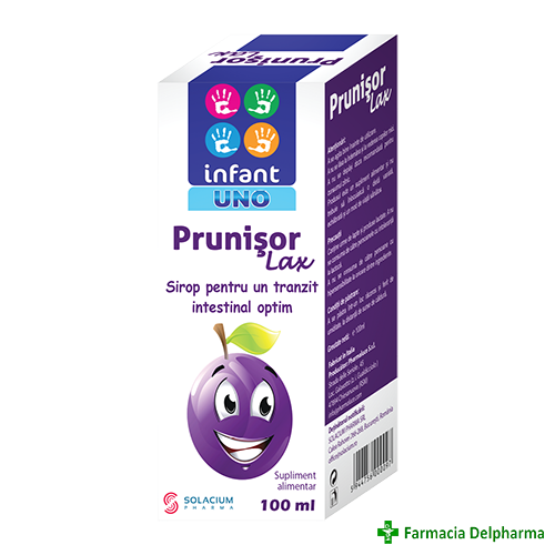 Prunisor Lax sirop Infant Uno x 100 ml, Solacium