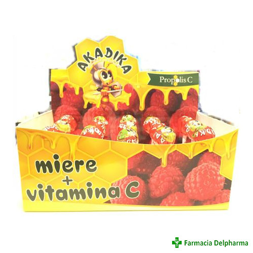 Akadika Propolis C miere + Vitamina C x  15 acadele, Fiterman