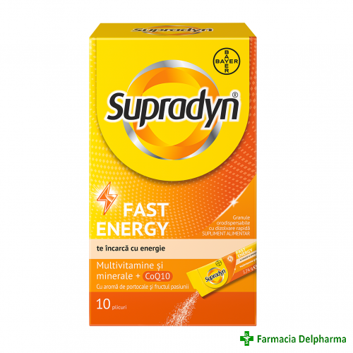 Supradyn Fast Energy x 10 plicuri, Bayer