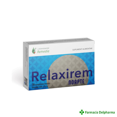 Relaxirem Noapte x 30 compr., Remedia