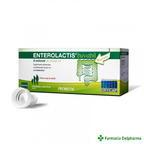 Enterolactis Buvabil 12 flacoane x 10 ml, Sofar