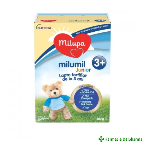 Lapte Milumil Junior 3+ x 600 g, Milupa