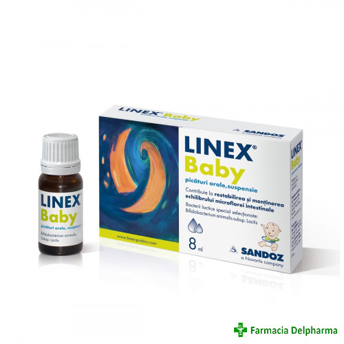 Linex Baby picaturi x 8 ml, Sandoz