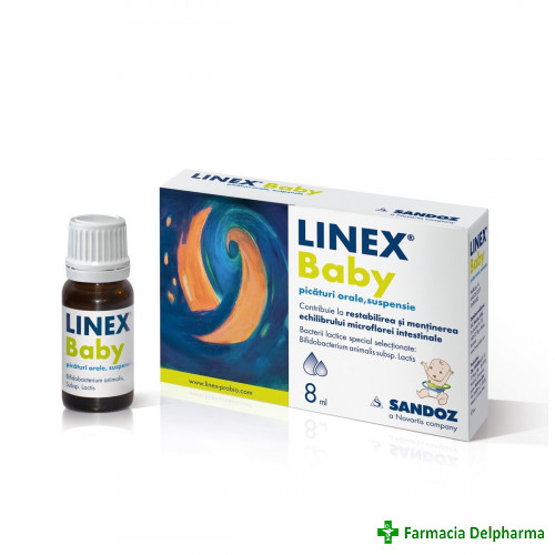 Linex baby picaturi x 8 ml