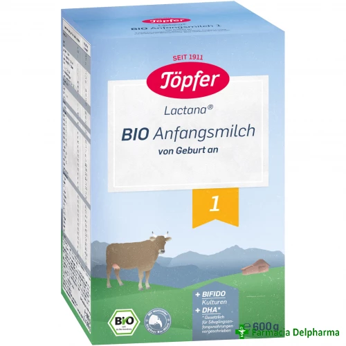 Lapte praf topfer bio 1 x 600 g