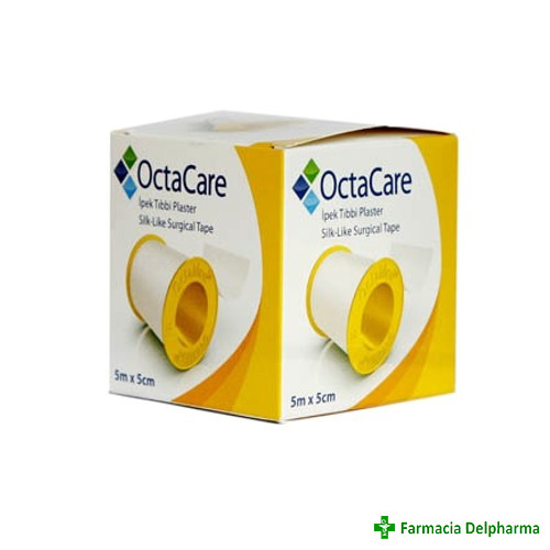 Banda adeziva suport matase 5 cm x 5 m x 1 buc., OctaCare