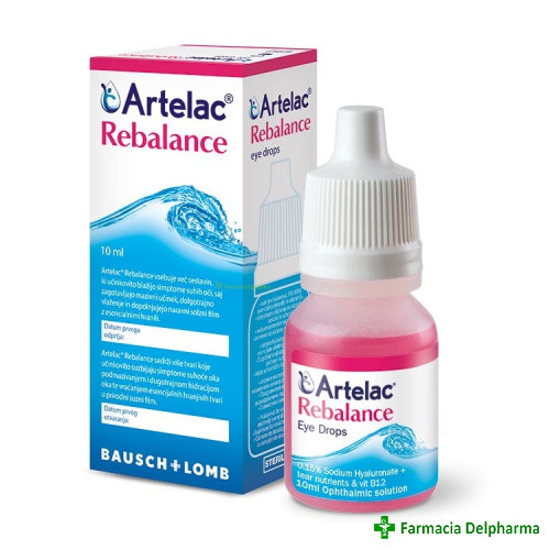 Artelac Rebalance picaturi oftalmice x 10 ml, Bausch & Lomb