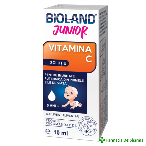 Bioland Junior Vitamina C solutie X 10 ml, Biofarm