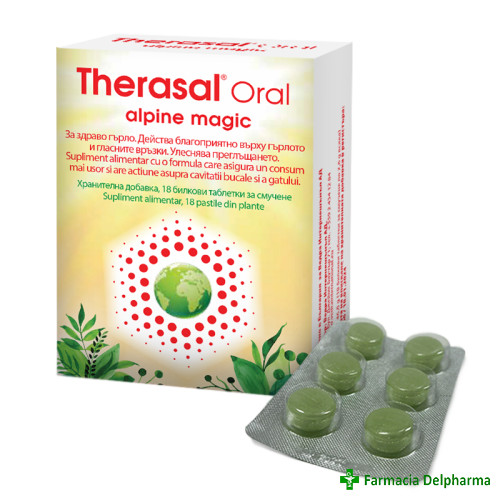 Therasal oral alpine magic x 18 pastile