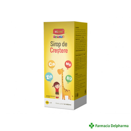 Sirop de Crestere Junior Bioland x 150 ml, Biofarm