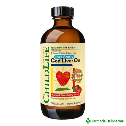 Cod Liver Oil ChildLife Essentials x 237 ml, Secom