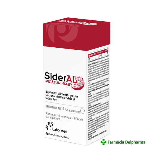 Sideral Baby picaturi 0-3 ani x 30 ml, Labormed