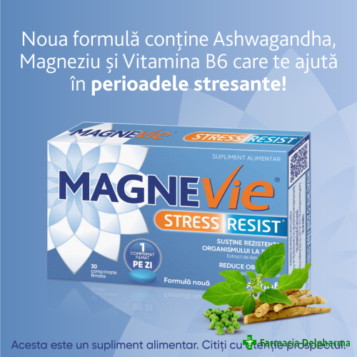 MagneVie Stress Resist Ashwagandha x 30 compr. film., Opella