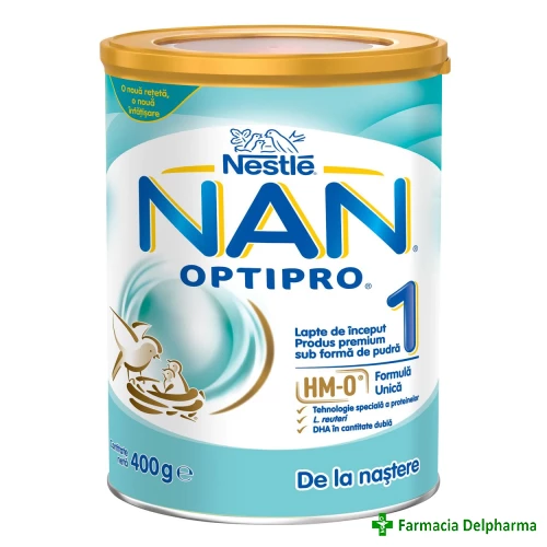 Lapte NAN 1 Optipro x 400 g, Nestle