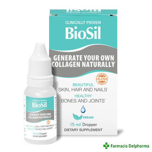 Biosil picaturi generator avansat de colagen x 15 ml