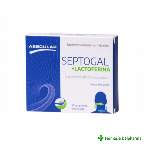 Septogal + Lactoferina x 27 compr., Aesculap