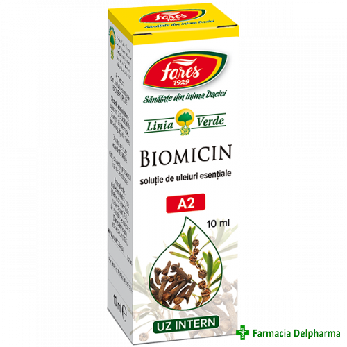 Biomicin solutie A2 X 10 ml, Fares