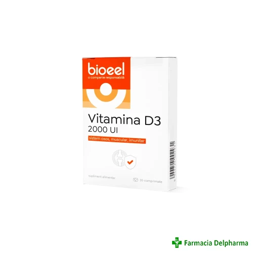 Vitamina D3 2000 UI x 30 compr., Bioeel
