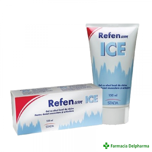 Refenum Ice gel cu efect racire x 150 ml, Stada
