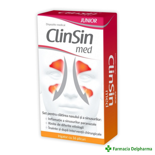 Clinsin Med Junior (irigator + 16 plicuri), Zdrovit