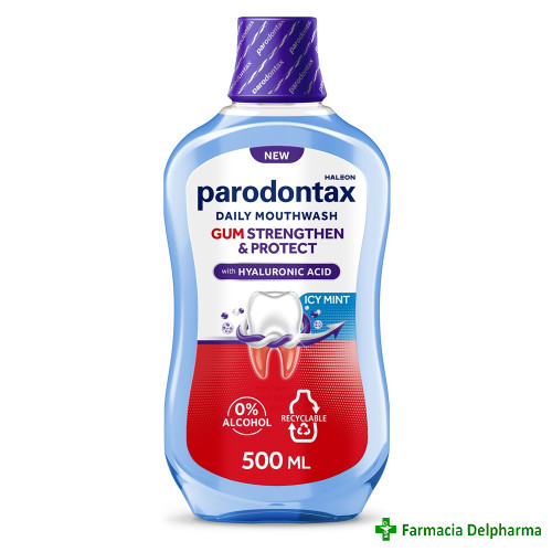 Parodontax apa de gura gum strengthen and protect icy mint x 500 ml (ean: 5551)