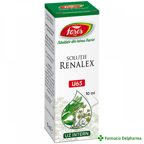 Renalex solutie U65 X 10 ml, Fares