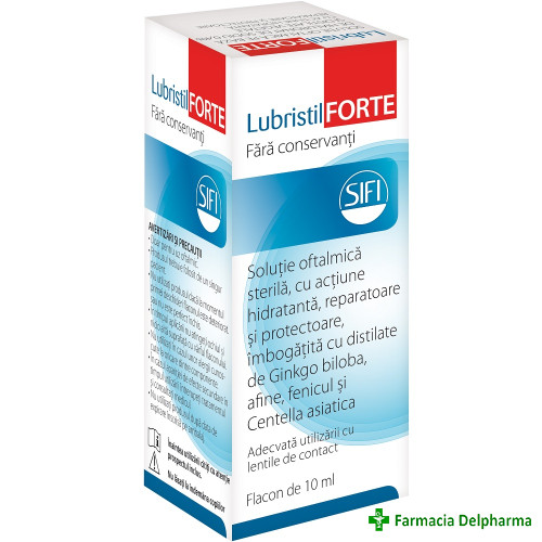 Lubristil forte picaturi oftalmice x 10 ml
