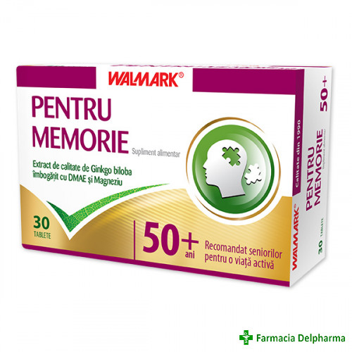Pentru Memorie 50 ani+ x 30 compr., Walmark