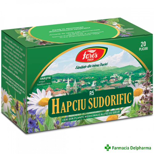 Ceai Hapciu Sudorific R5 x 20 plicuri, Fares