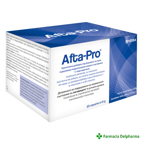 Afta-Pro 6 g x 20 plicuri, Vedra