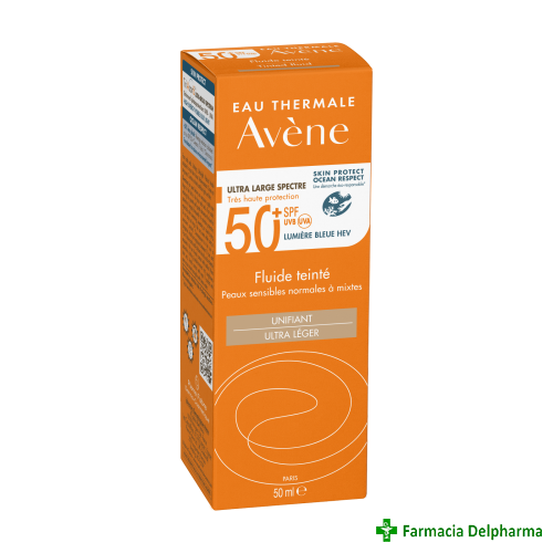 Fluid nuantator SPF 50+ Triasorb Avene Sun x 50 ml, Pierre Fabre